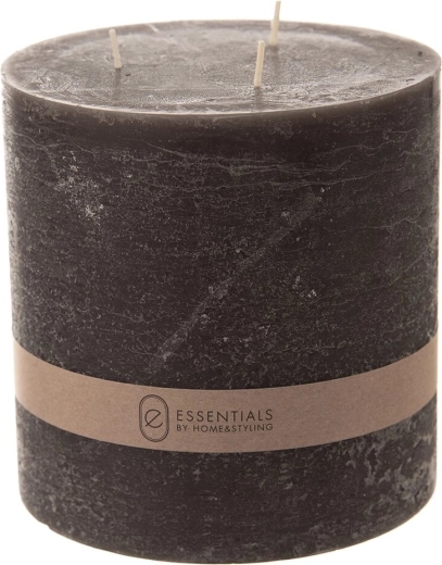 Decoratieve kaars zwart 14 × 14 cm