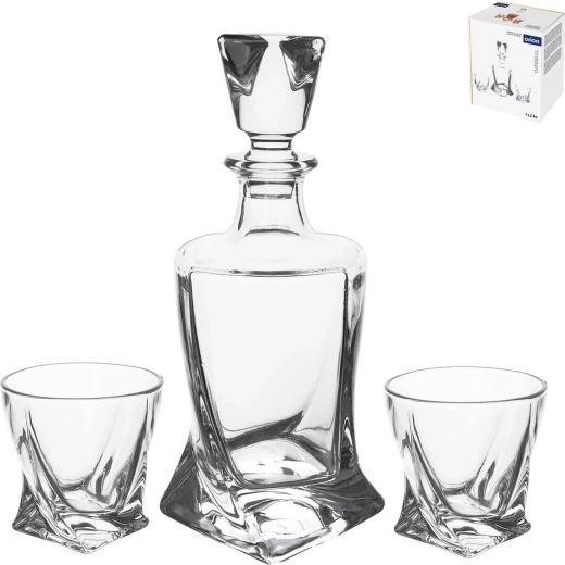 Set glazen karaf Imperial met 2 glazen