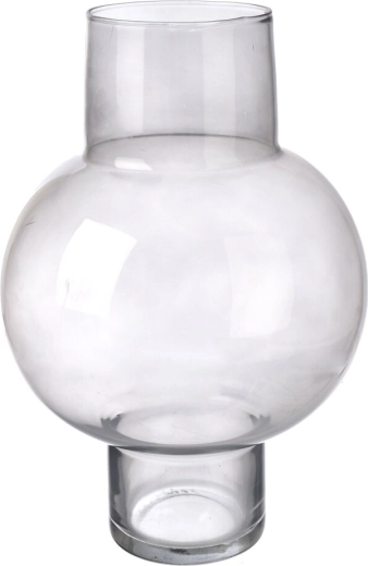 Glazen vaas grijs 25 × 25 × 40 cm