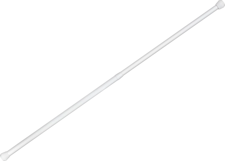 Telescopische klemstang 70–120 cm, aluminium, wit - 1 stuk