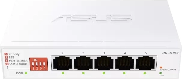 Onbeheerde 2.5G netwerk-switch met 5 poorten QG-U1050