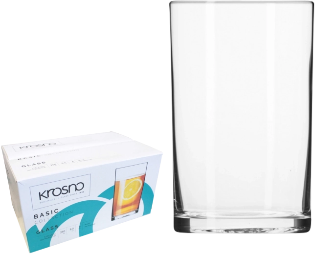 Krosno Basic set glazen 250 ml 6 stuks