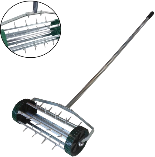 Handmatige gazonbeluchter met wieltjes 148 cm - 1 stuk