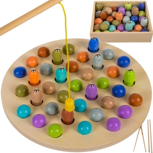 Houten magnetisch hengelspel