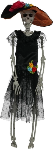 Hangende decoratie skelet Mexicaanse vrouw 40 cm Retlux