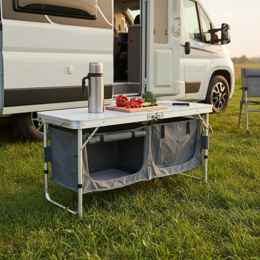 Ruim werkblad en slimme opbergvakken