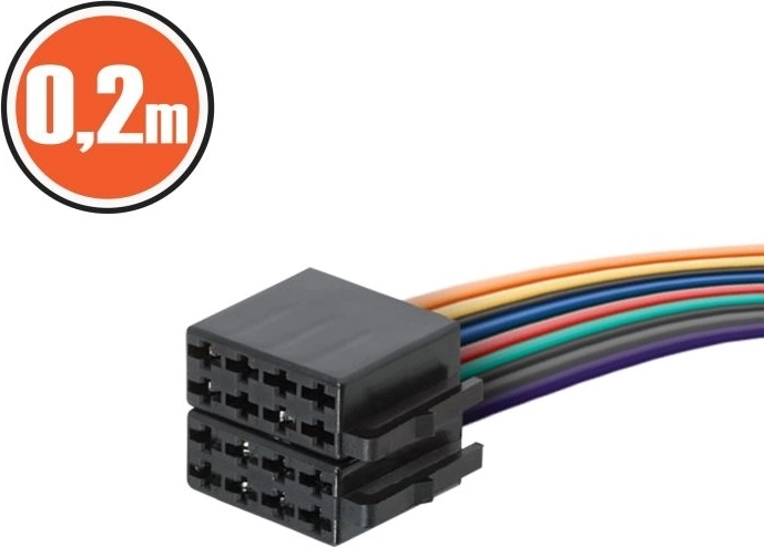 ISO-aansluitbus met kabel van 0,2 m