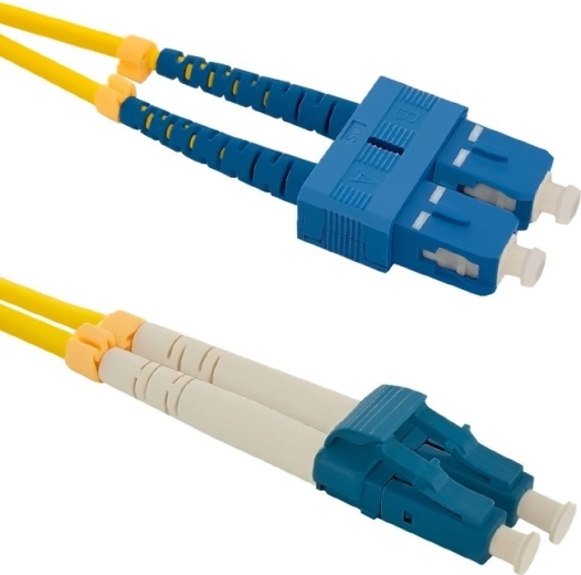 Optische patchkabel SC/UPC–LC/UPC, singlemode 9/125, G.652D, 1 m