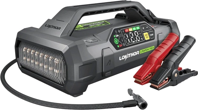 Lokithor JA3000 Pro multifunctionele jumpstarter 3000 A met compressor en powerbank