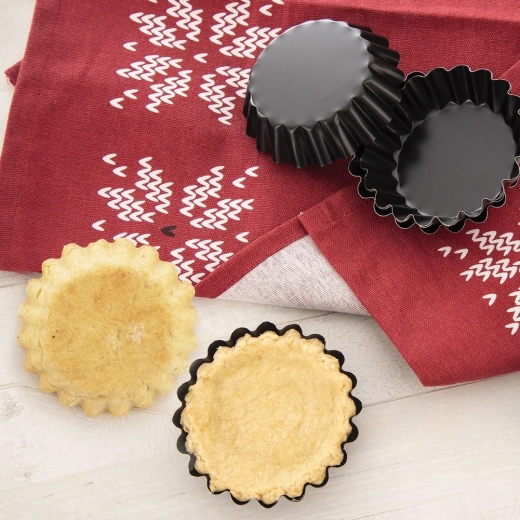 Gegolfde rand voor prachtig gevormde tartelettes