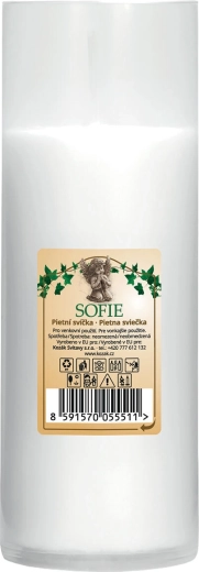 Paraffine grafkaars navulling wit 18,5 cm 325 g