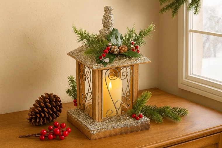 Rustiek hout en decoratieve metalen elementen