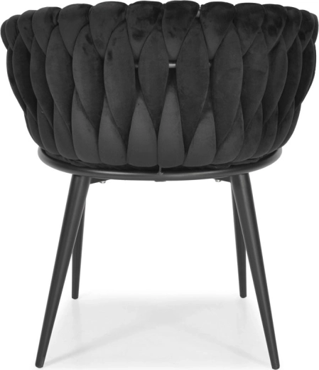 Gebreide rugleuning als opvallend designelement