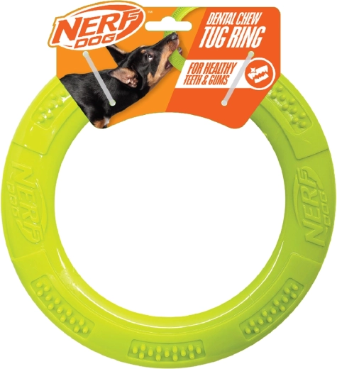 NERF Dog dentale ronde trekring voor honden 23 cm