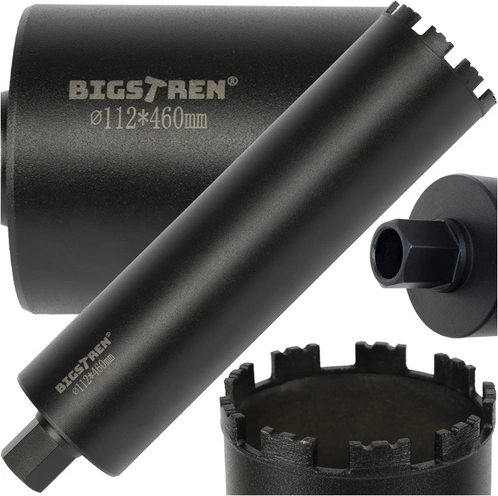 Diamanten kernboor BIGSTREN 112 × 460 mm, draad 1.1/4 UNC