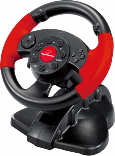 Esperanza High Octane stuurwiel voor gaming voor pc en PS3
