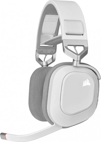 Corsair HS80 RGB Wireless gaming draadloze headset met surround sound, wit - 1 stuk