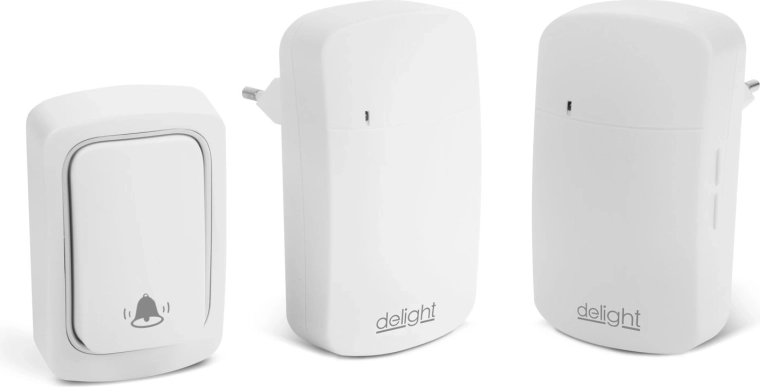 Digitale draadloze Kinetic-deurbel zonder batterij, met twee ontvangers
