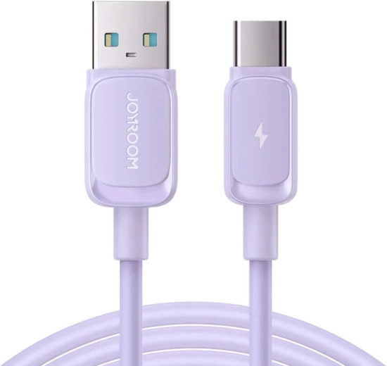 Joyroom USB-A naar USB-C-kabel 3 A 1,2 m paars