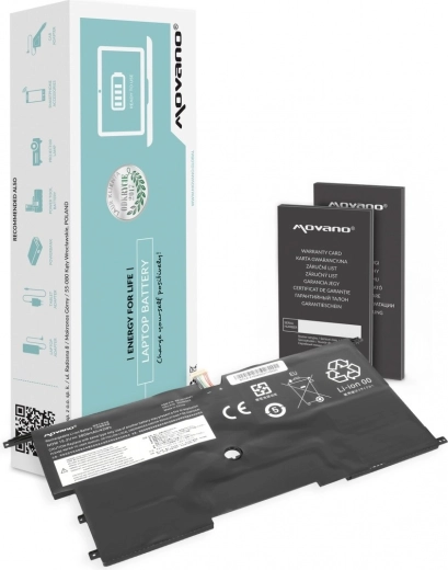 Movano-batterij voor Lenovo ThinkPad X1 Carbon 14 (Gen 2/3) 2800 mAh 43 Wh
