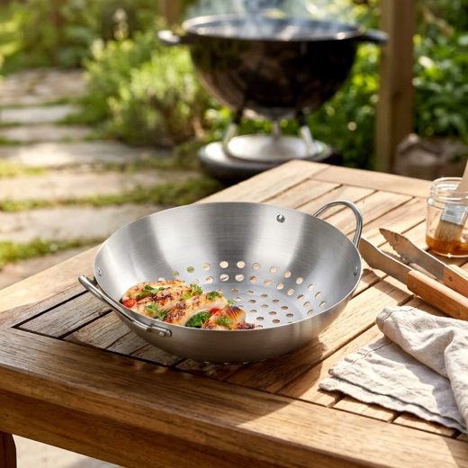 Gelijkmatig grillen dankzij perforatie