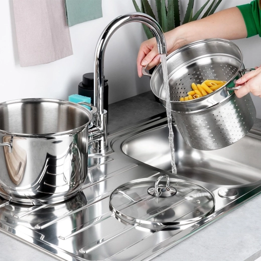 Koken en afgieten zonder extra vergiet