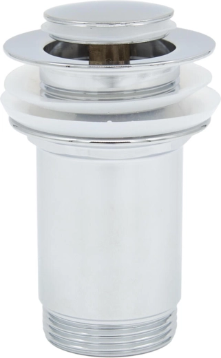 Wastafelafvoer CLICK-CLACK 5/4, klein, chroom