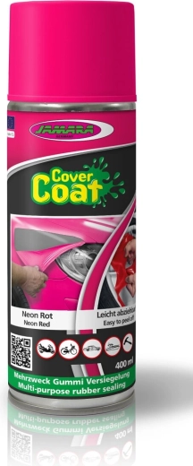 Cover Coat neonrood vloeibaar rubber in spray 400 ml