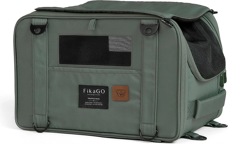 FIKAGO reisdrager voor honden en katten Truffle Plus groen