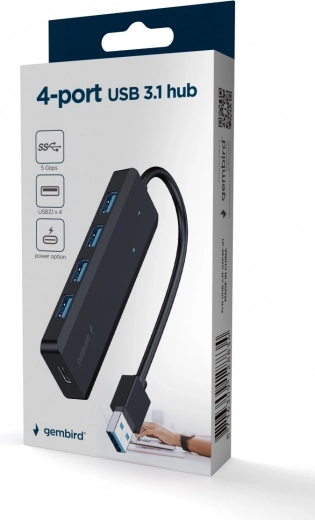 Compacte hub met geïntegreerde kabel