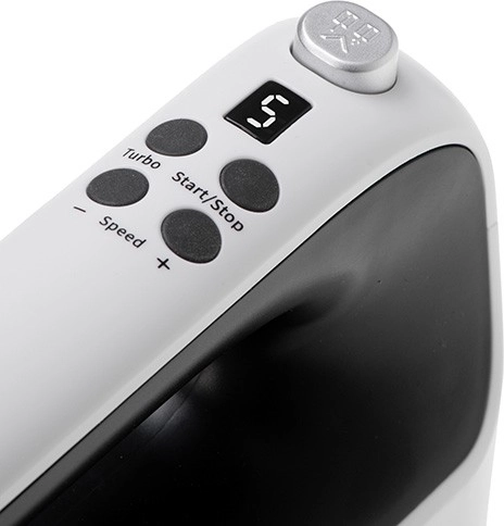 9 snelheden met LCD voor nauwkeurige controle