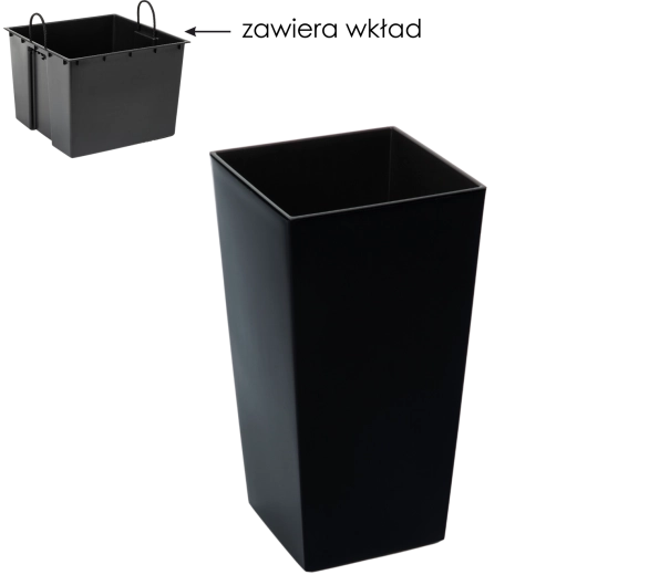 Uitneembare inzet met praktische handgrepen