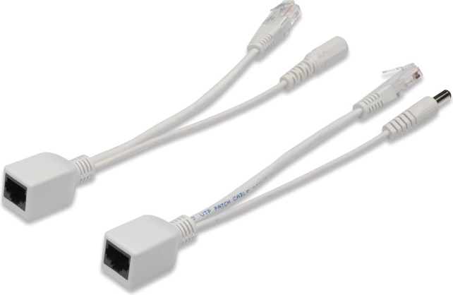 Digitus set passieve PoE-kabels Fast Ethernet 10/100 Mb/s DC 5,5 mm/2,1 mm