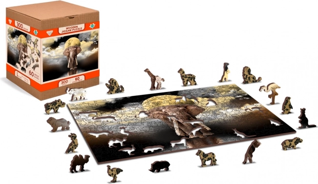 Houten puzzel Olifantendromen