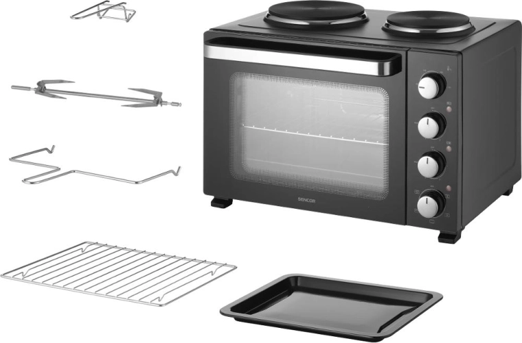 Elektrische oven met kookplaten Sencor