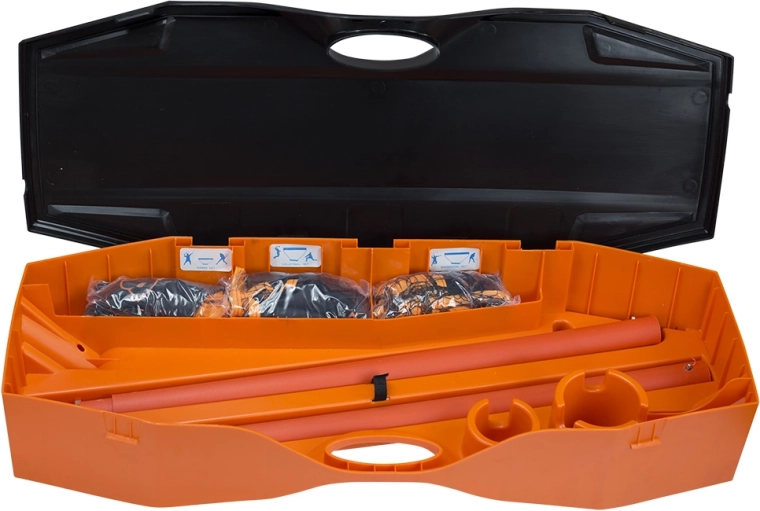 Koffer die ook als stabiele basis dient