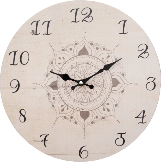 Houten wandklok Mandala 34 cm