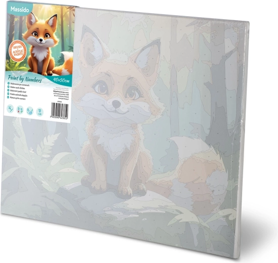 Voorbedrukt canvas op houten frame