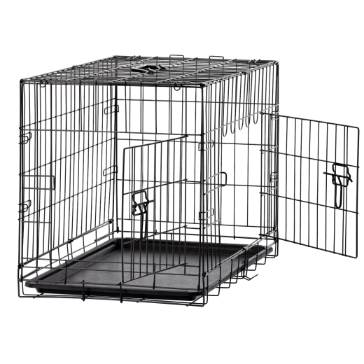 Opvouwbare metalen kennelkooi voor hond maat L 76 × 45 × 51,5 cm
