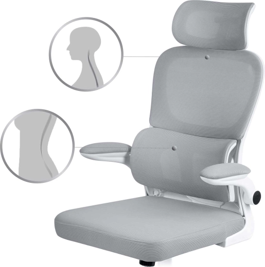 Ergonomische ondersteuning van rug en nek