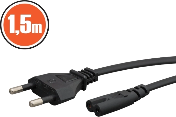 Netsnoer CEE 7/16 naar IEC C7, 1,5 m