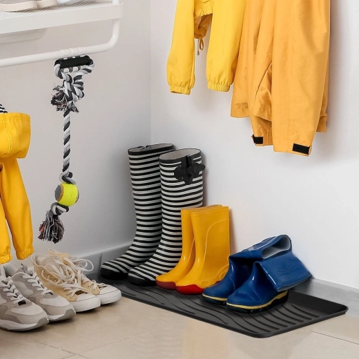 Geribbeld oppervlak voor het laten uitdruipen van schoenen
