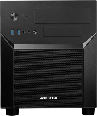 Zwarte computerkast mATX Cube Mesh Serie