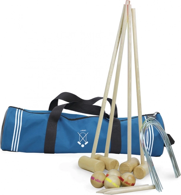 Vilac croquet voor 4 spelers met tas