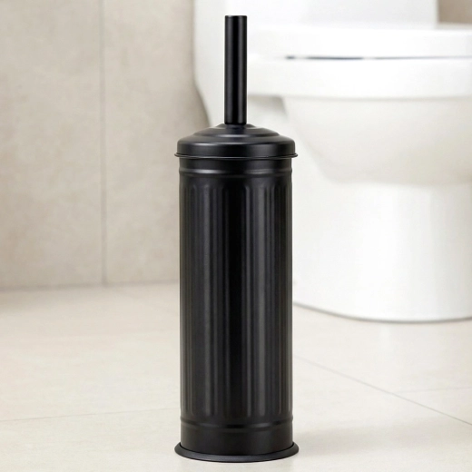 Gesloten metalen houder met lekopvang