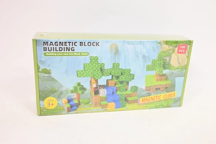 Magnetische bouwset Klocki magnetyczne 100 onderdelen