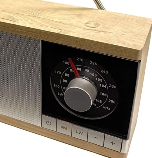 Comfortabele analoge afstemming van FM en LW