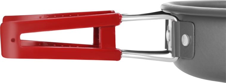 Inklapbare handgreep voor minimaal volume in de rugzak