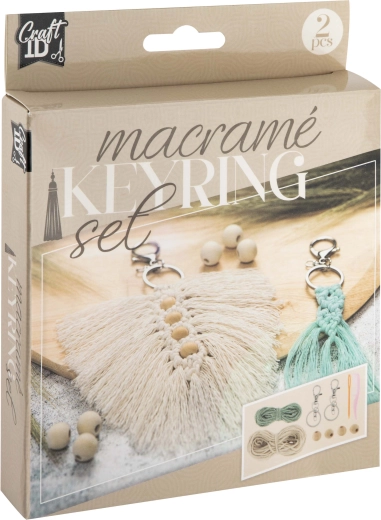 Creatieve macraméset – 2 sleutelhangers