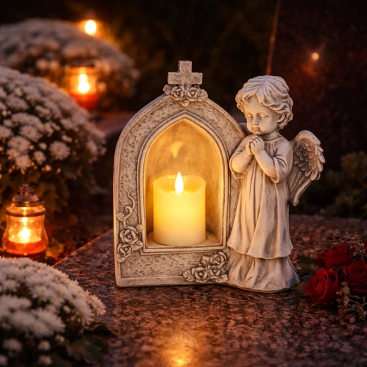 Ingetogen herdenkingsdecoratie voor verschillende plaatsingen